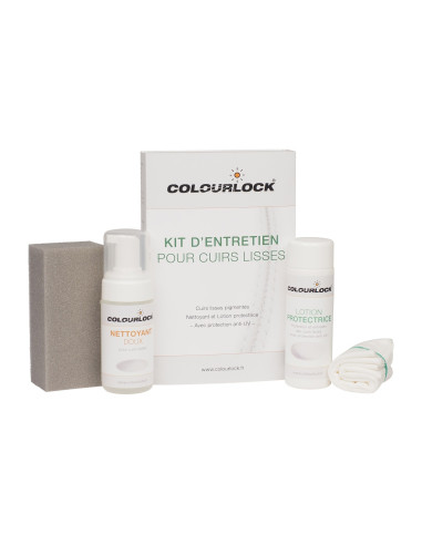 Kit d’entretien COLOURLOCK pour cuirs lisses avec Lotion protectrice Nettoyant Puissant