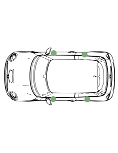 audison haut parleurs avant et arrière pour MINI F56