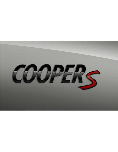 Logo motorisation black line cooper S pour MINI F56